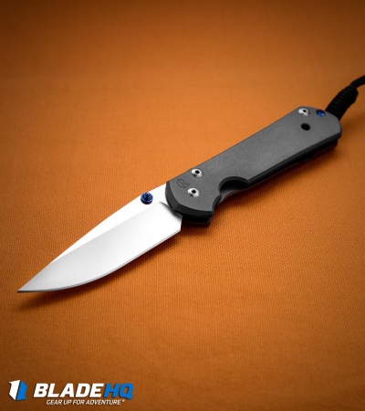 Chris Reeve Large Sebenza 21 Knife w/ Double Thumb Lug (3.625" Stonewash)