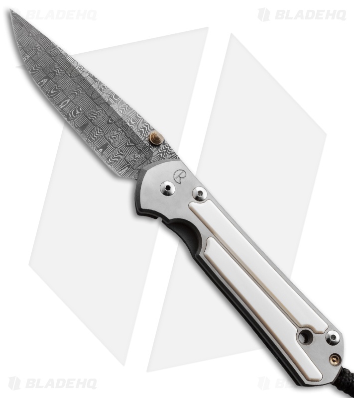 Chris Reeve Large Sebenza 21 Knife Mammoth (3.625" Basketweave Damascus)