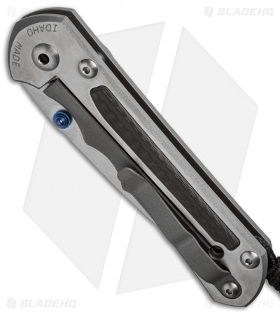 Chris Reeve Sebenza 25 Frame Lock Knife Left Handed CF (3.625" Stonewash)