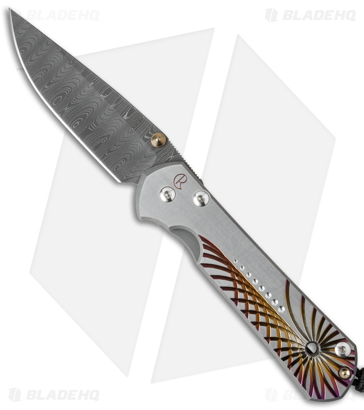 Chris Reeve Large Sebenza 21 Knife Unique Graphic (Ladder Damascus) Oct 2012