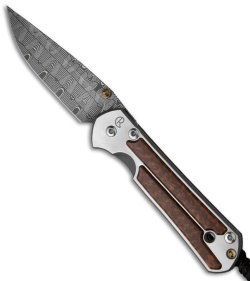 Chris Reeve Small Sebenza 21 Knife w/ Snakewood & Basketweave Damascus