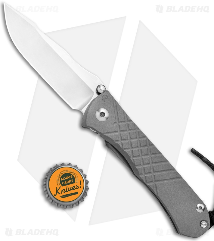 Chris Reeve Umnumzaan Frame Lock Knife Titanium (3.7" Stonewash)