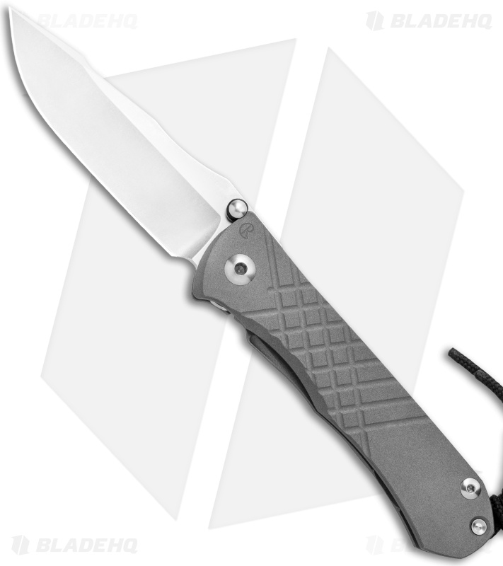 Chris Reeve Umnumzaan Frame Lock Knife Titanium (3.7" Stonewash)
