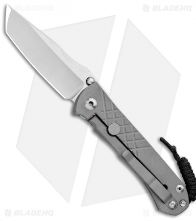 Chris Reeve Umnumzaan Left Hand Frame Lock Knife Titanium (3.675" Plain) LH