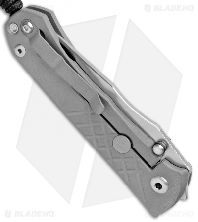Chris Reeve Umnumzaan Left Hand Frame Lock Knife Titanium (3.675" Plain) LH