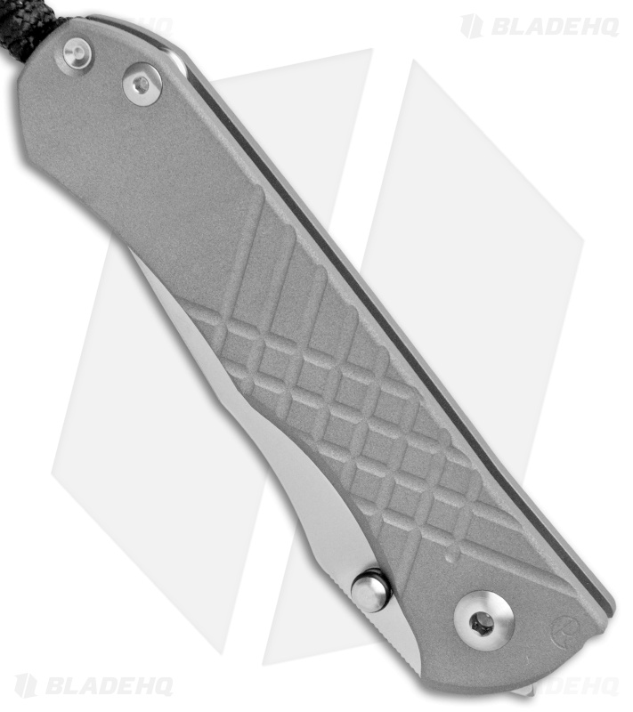 Chris Reeve Umnumzaan Left Hand Frame Lock Knife Titanium (3.675" Plain) LH
