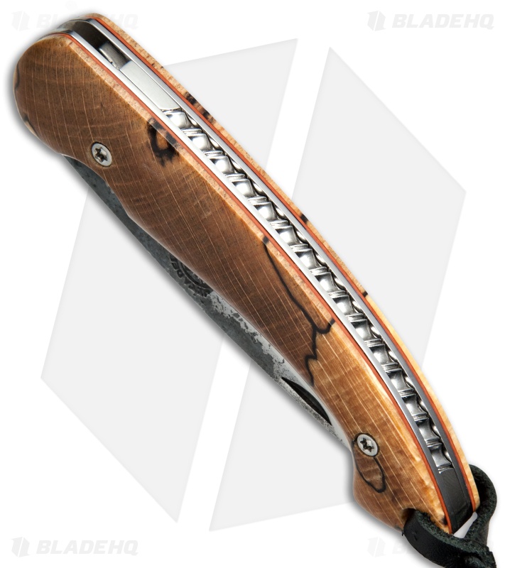 Citadel Knives Trident Liner Lock Knife Spalted Wood (3.5" Polish