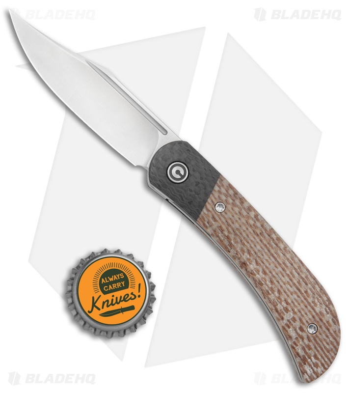 CIVIVI Appalachian Drifter 2 Liner Lock Knife Snakeskin Micarta (3" Satin)