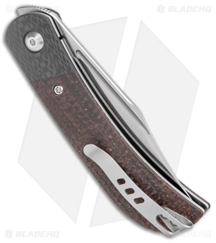 CIVIVI Appalachian Drifter 2 Liner Lock Knife Burlap Micarta/CF (3" Satin)
