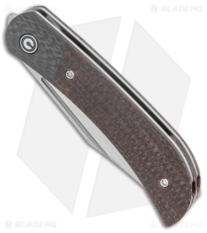 CIVIVI Appalachian Drifter 2 Knife | Dark Brown Micarta + CF