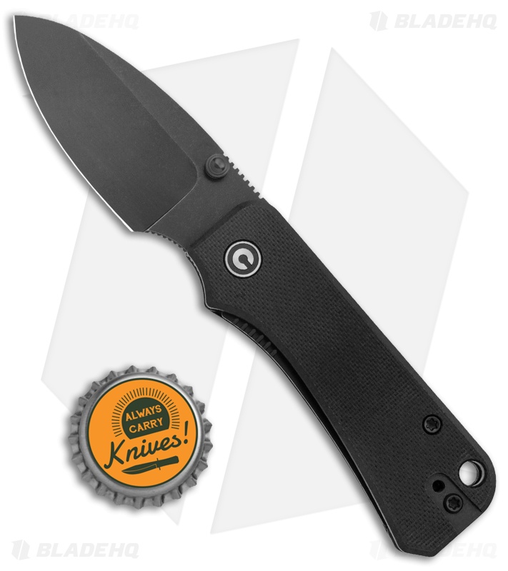 CIVIVI Baby Banter Liner Lock Knife Black G-10 (2.34" Black SW) C19068S-2