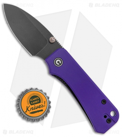 CIVIVI Baby Banter Liner Lock Knife Purple G-10 (2.34" Black SW) C19068S-4