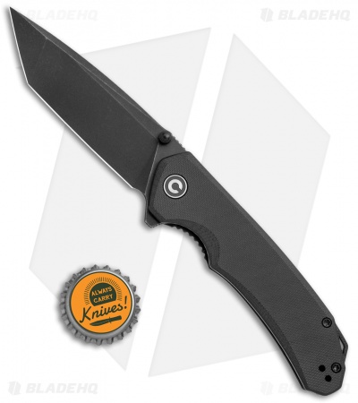 CIVIVI Brazen Tanto Liner Lock Knife Black G-10 (3.5" Black D2) C2023C