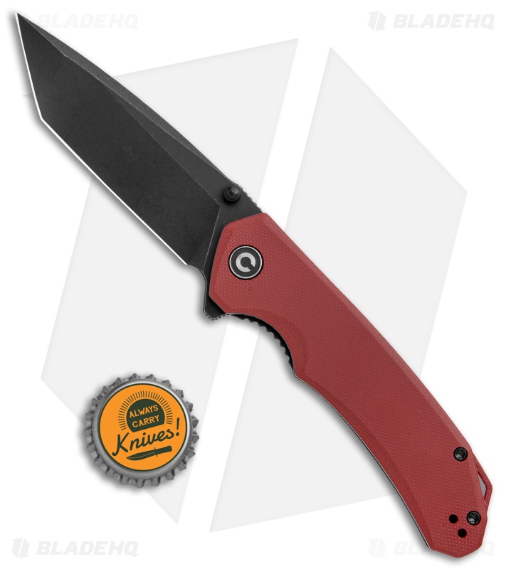 CIVIVI Brazen | Tanto Liner Lock Knife | Burgundy G-10 | Blade HQ