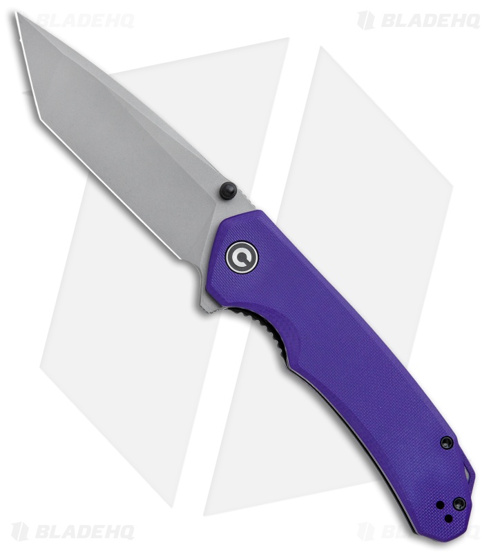 CIVIVI Brazen | Tanto Liner Lock Knife | Purple G-10 | Blade HQ