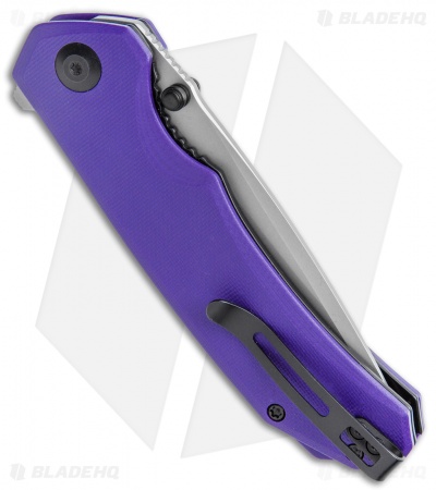 CIVIVI Brazen Tanto Liner Lock Knife Purple G-10 (3.5" SW D2) C2023A