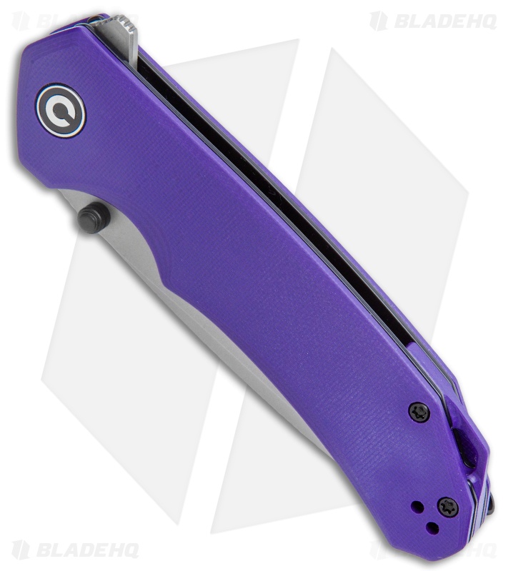 CIVIVI Brazen Tanto Liner Lock Knife Purple G-10 (3.5" SW D2) C2023A