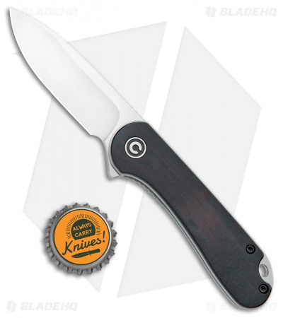 CIVIVI Elementum Liner Lock Knife Ebony Wood (2.9" Satin D2) C907D