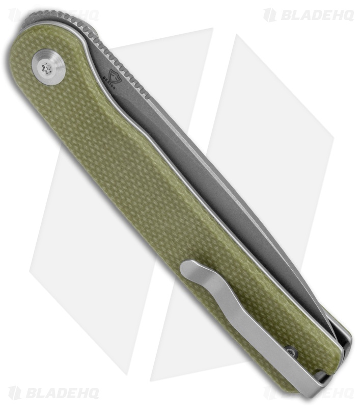 CIVIVI Ferrum Forge Stylum Slip Joint Knife Olive Micarta (3" Stonewash) 