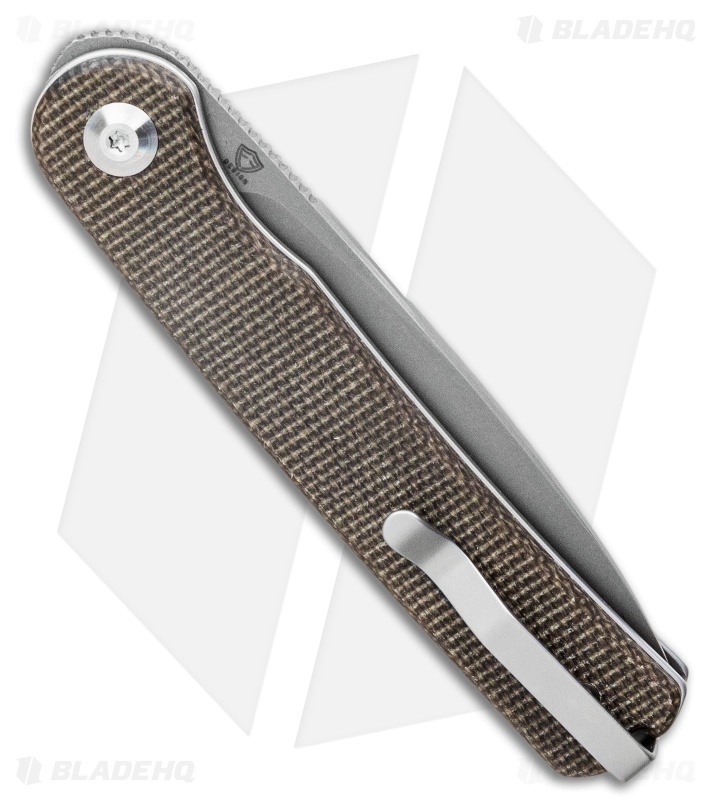 CIVIVI Ferrum Forge Stylum Slip Joint Knife Dark Green Micarta (3" Stonewash) 