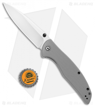 CIVIVI Governor Liner Lock Knife Gray G-10 (3.86" Satin D2) C911A