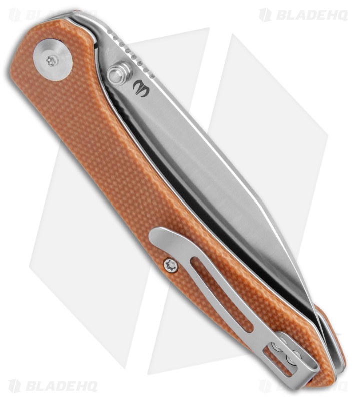 CIVIVI Hadros Liner Lock Knife Brown Micarta (3.35" Satin) C20004-2