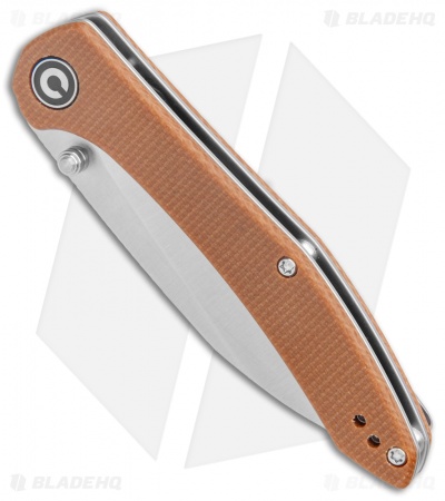 CIVIVI Hadros Liner Lock Knife Brown Micarta (3.35" Satin) C20004-2