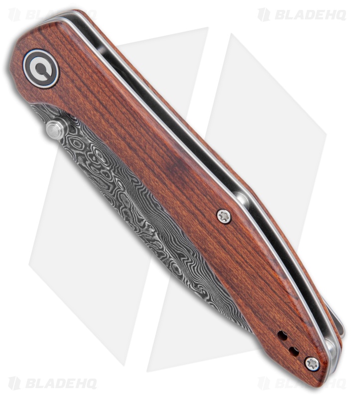 CIVIVI Hadros Liner Lock Knife Cuibourtia Wood (3.35" Damascus) C20004-DS1
