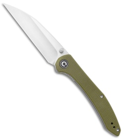 CIVIVI Hadros Liner Lock Knife Olive Micarta (3.35" Satin) C20004-3