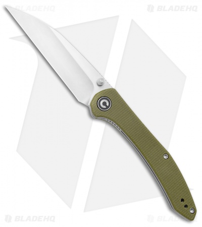 CIVIVI Hadros Liner Lock Knife Olive Micarta (3.35" Satin) C20004-3