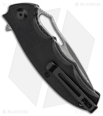 CIVIVI Little Fiend Liner Lock Knife Black G-10 (3" Damascus) C910DS