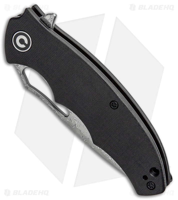 CIVIVI Little Fiend Liner Lock Knife Black G-10 (3" Damascus) C910DS