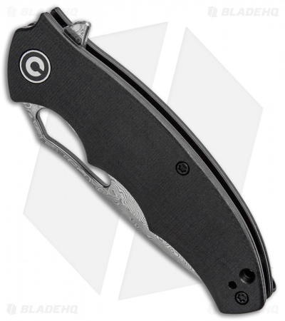 CIVIVI Little Fiend Liner Lock Knife Black G-10 (3" Damascus) C910DS