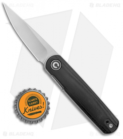 CIVIVI Lundquist Lumi Liner Lock Knife Black G-10 (2.6" Stonewash)