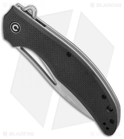CIVIVI Vexer Flipper Liner Lock Knife Black G-10 (3.96" Satin) 