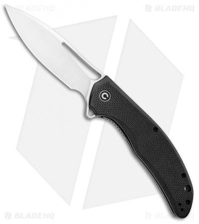 CIVIVI Vexer Flipper Liner Lock Knife Black G-10 (3.96" Satin) 