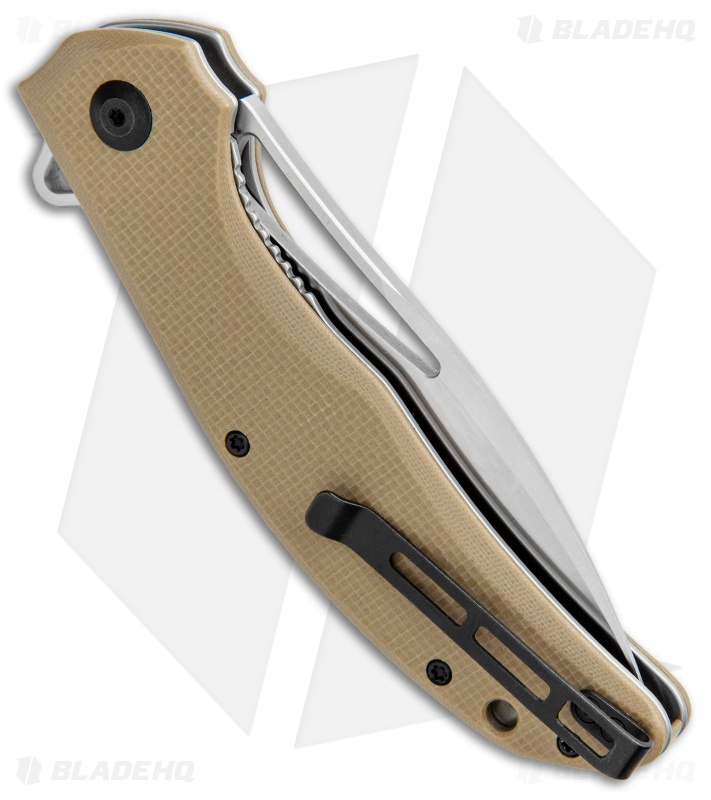 CIVIVI Vexer Flipper Liner Lock Knife Tan G-10 (3.96" Satin) 