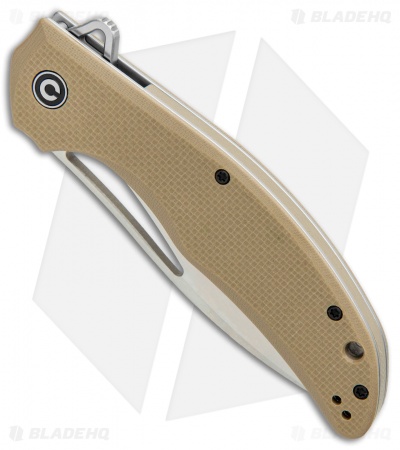 CIVIVI Vexer Flipper Liner Lock Knife Tan G-10 (3.96" Satin) 