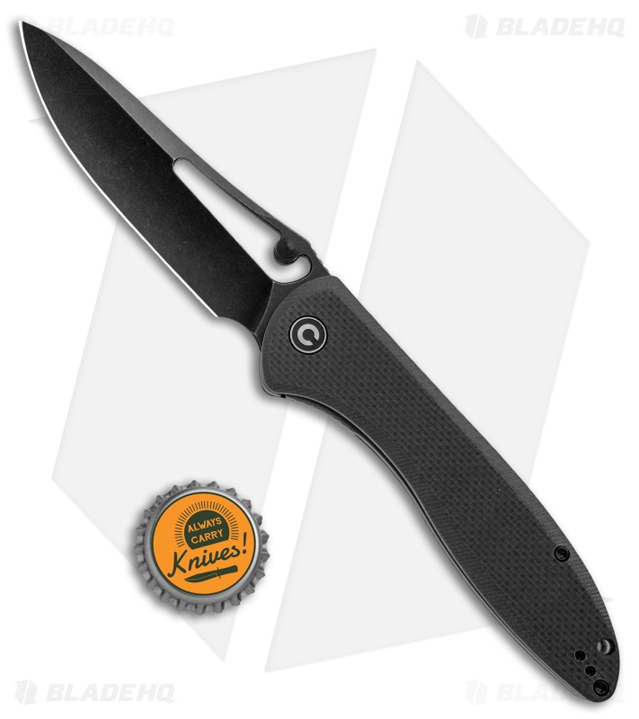 CIVIVI Picaro Liner Lock Knife Black G-10 (3.94" Black Stonewash) 