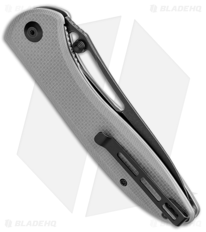 CIVIVI Picaro Liner Lock Knife Gray G-10 (3.94" Black Stonewash) 