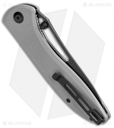 CIVIVI Picaro Liner Lock Knife Gray G-10 (3.94" Black Stonewash) 