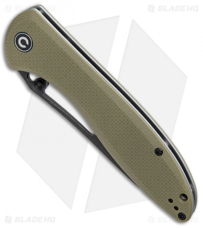 CIVIVI Picaro Liner Lock Knife OD Green G-10 (3.94" Black Stonewash) 