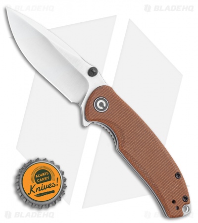 CIVIVI Pintail Liner Lock Knife Brown Micarta (3" Satin) C2020A