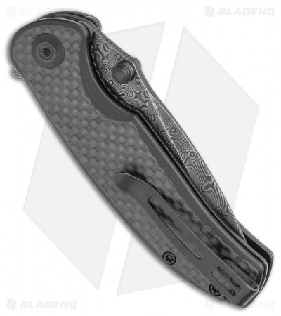 CIVIVI Pintail Liner Lock Knife Twill CF/Black G-10 (3" Damascus) C2020DS-1