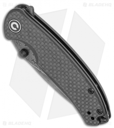 CIVIVI Pintail Liner Lock Knife Twill CF/Black G-10 (3" Damascus) C2020DS-1