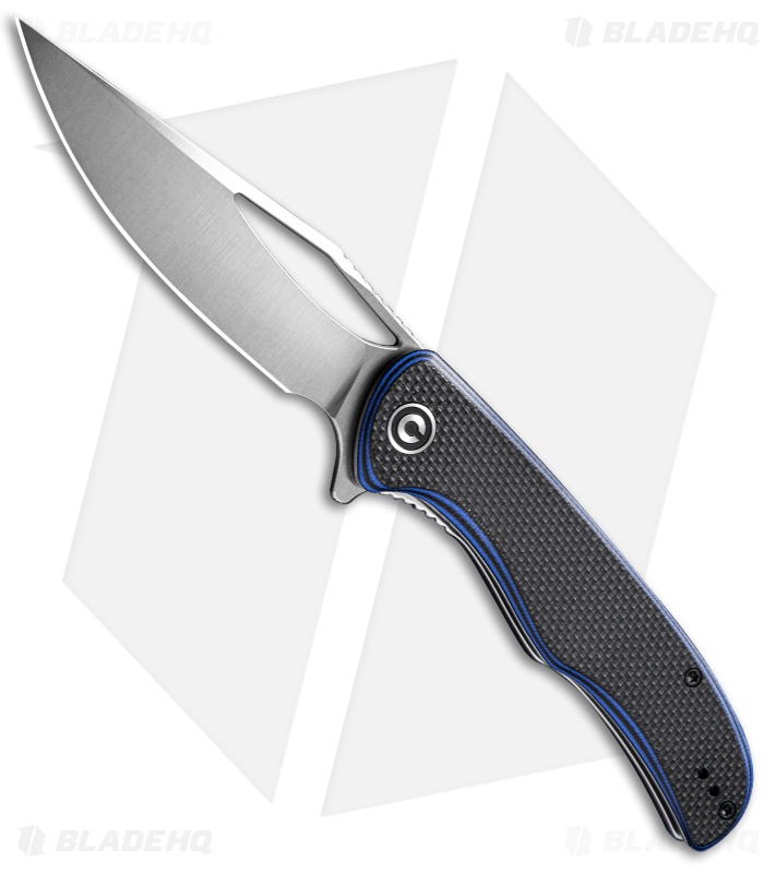 CIVIVI Shredder Liner Lock Knife Black/Blue Layered G-10 (3.7