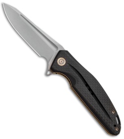 CIVIVI Statera Flipper Liner Lock Knife Black Carbon Fiber (3.5" SW) C901C