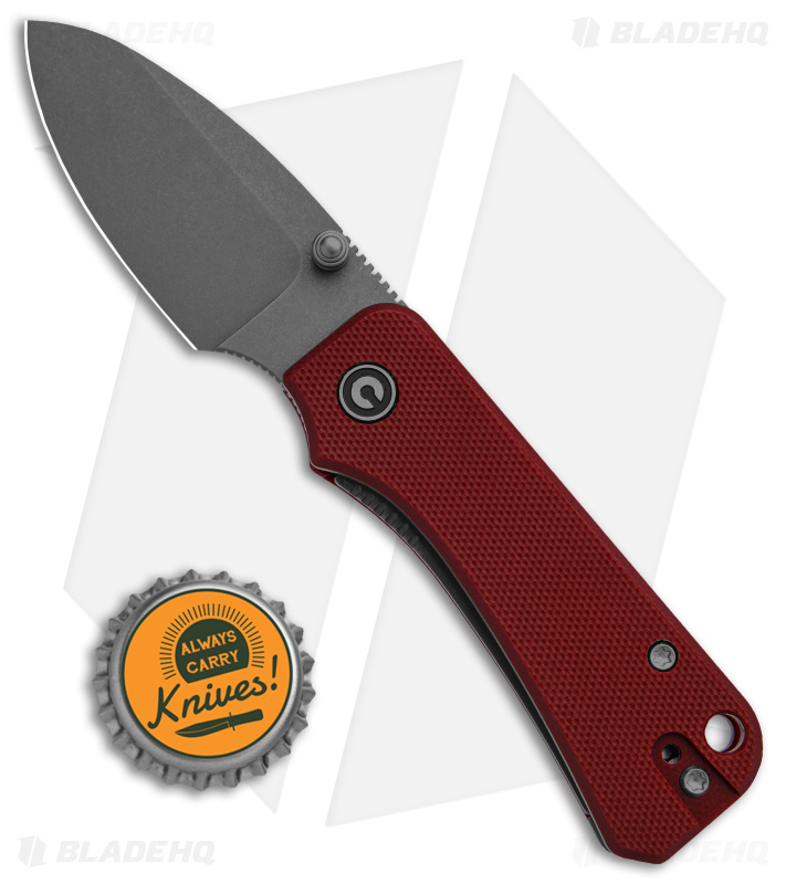 CIVIVI Baby Banter Liner Lock Knife Burgundy G-10 (2.4” Stonewash)