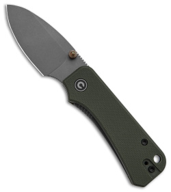 CIVIVI Baby Banter Liner Lock Knife Green G-10 (2.4" SW Nitro-V)