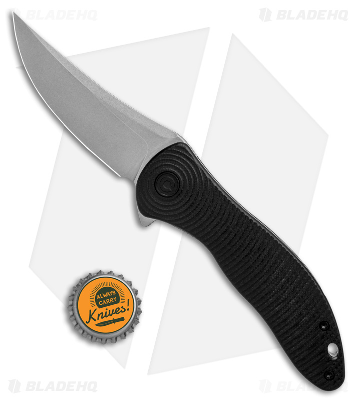 CIVIVI Synergy3 Liner Lock Knife Black G-10 (3.25" Stonewash) C20075A-1